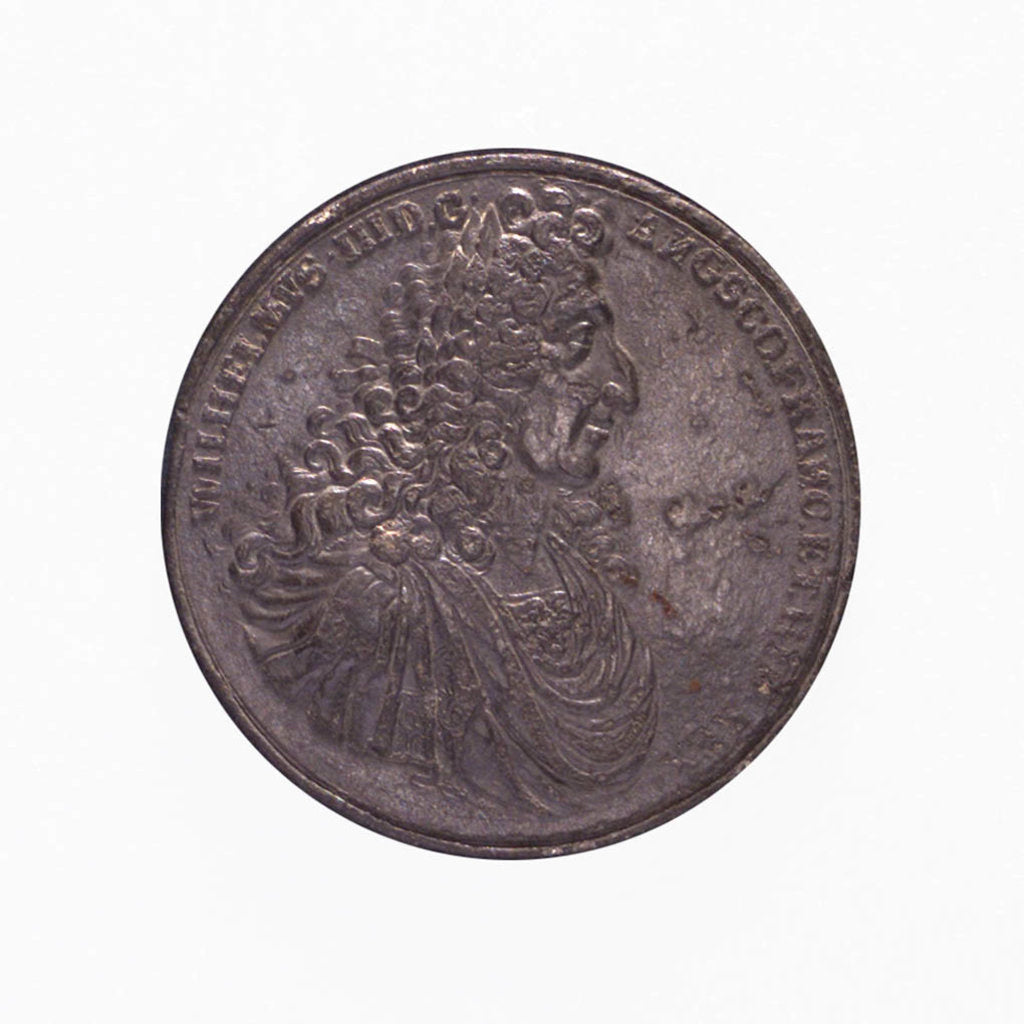 Detail of Medal commemorating the Battle of la Hogue, 1692; obverse by D.S.