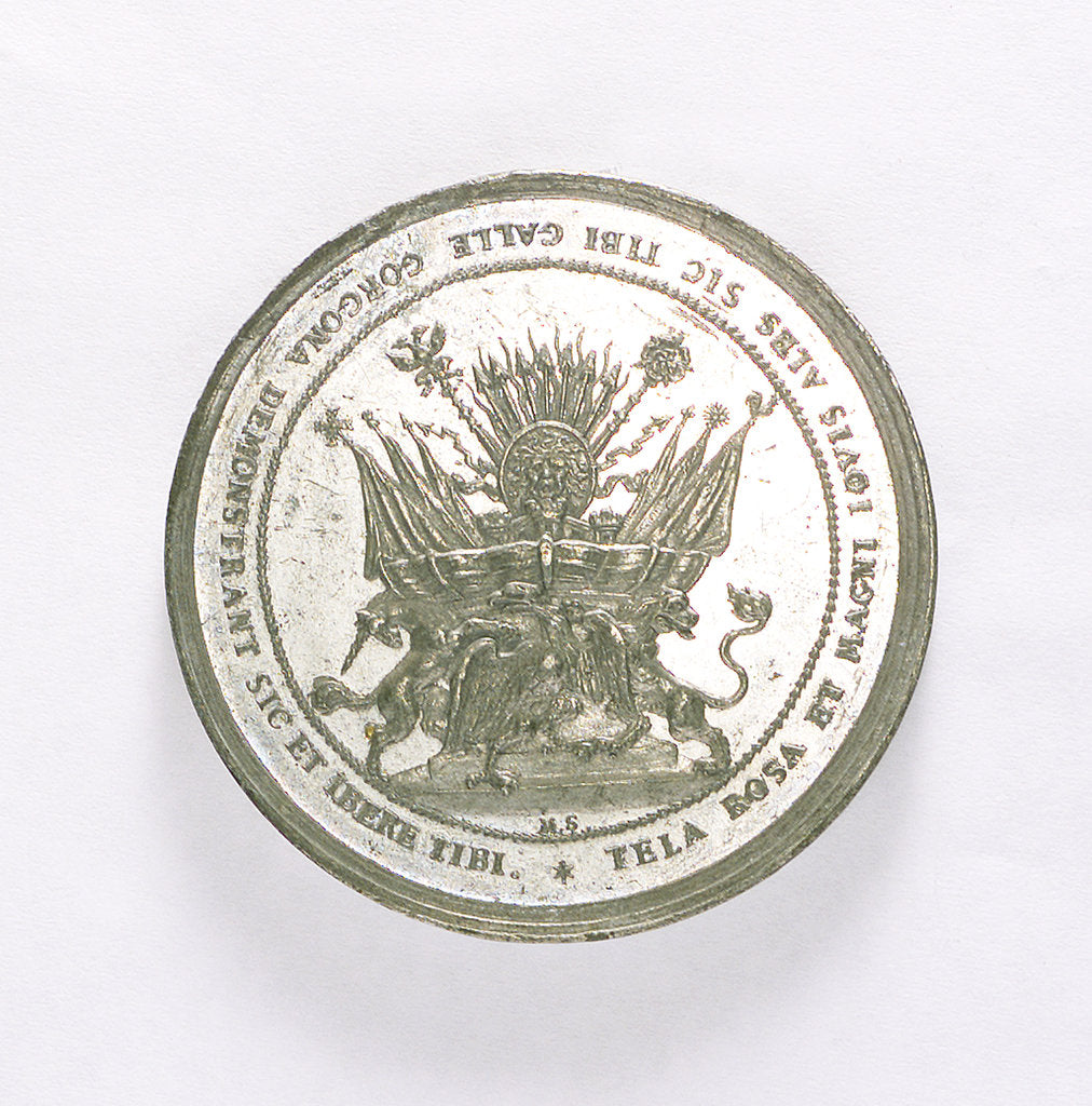 Detail of Medal commemorating the Expedition to Vigo Bay, 1702; reverse by M. Smeltzing