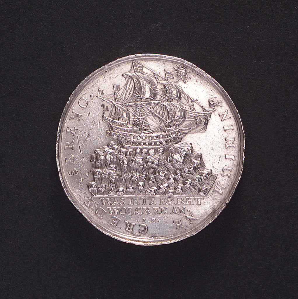 Detail of Medal commemorating the invasion of Prussia by Sweden; obverse by J. Bensheimer