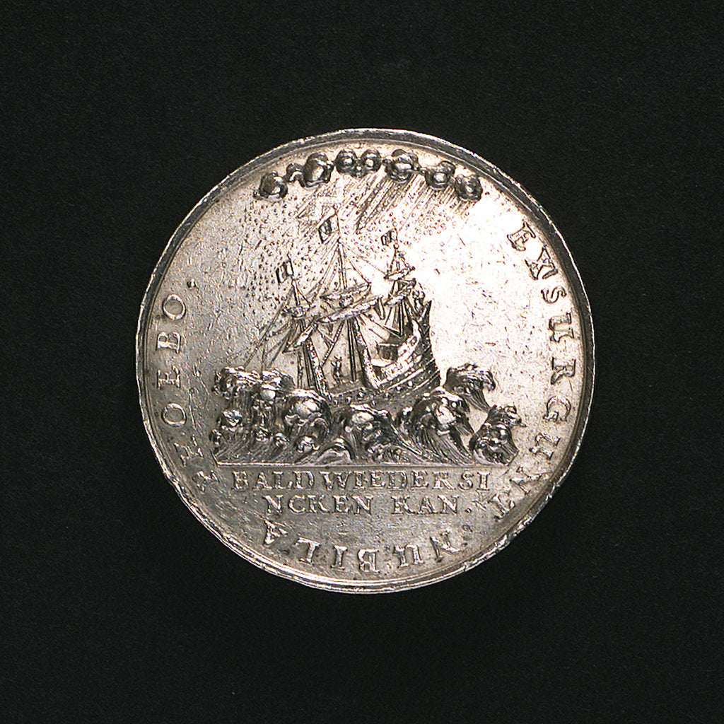 Detail of Medal commemorating the invasion of Prussia by Sweden; reverse by J. Bensheimer