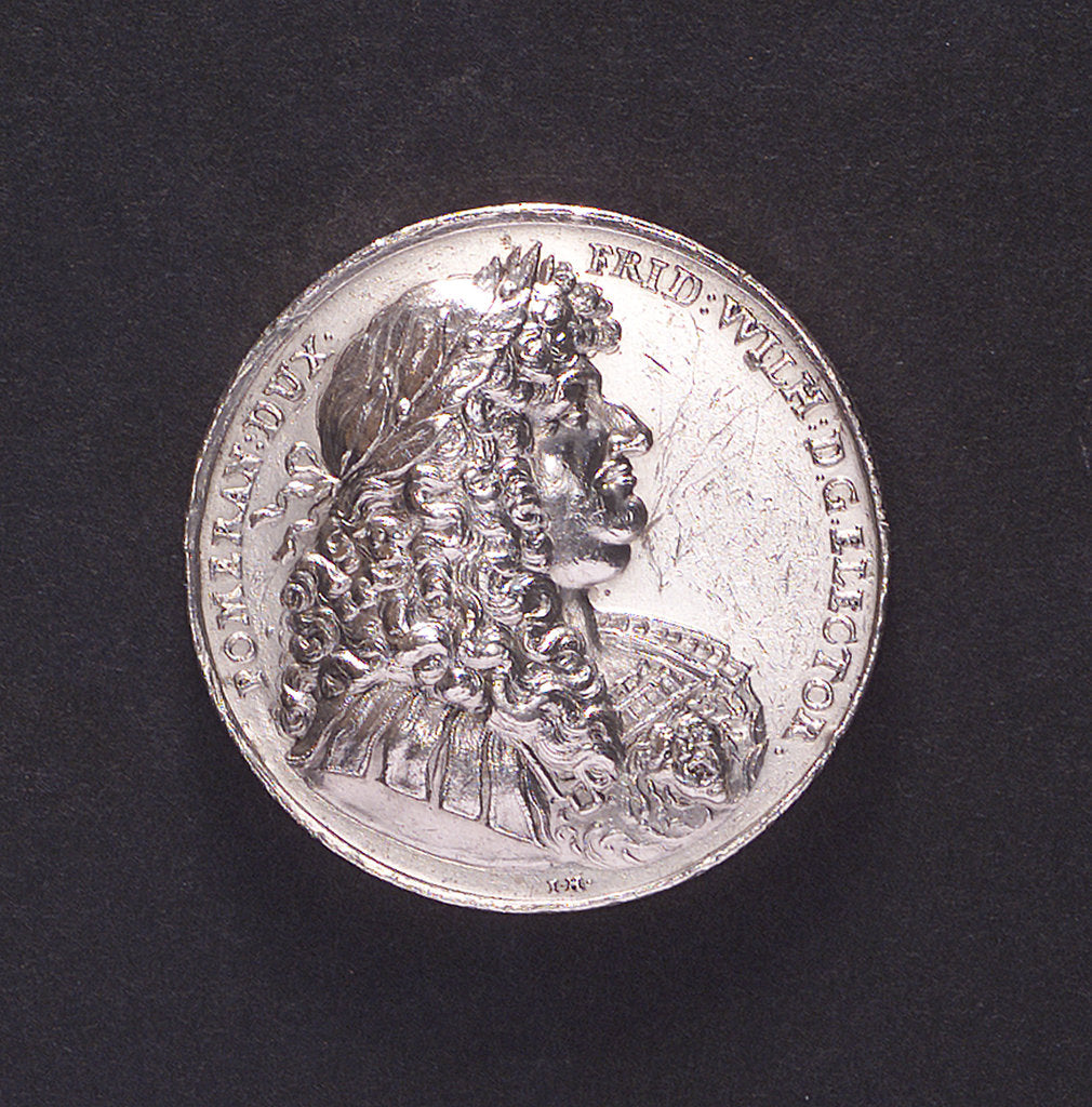 Detail of Medal commemorating the capture of Stralsund, 1678; obverse by J.H.