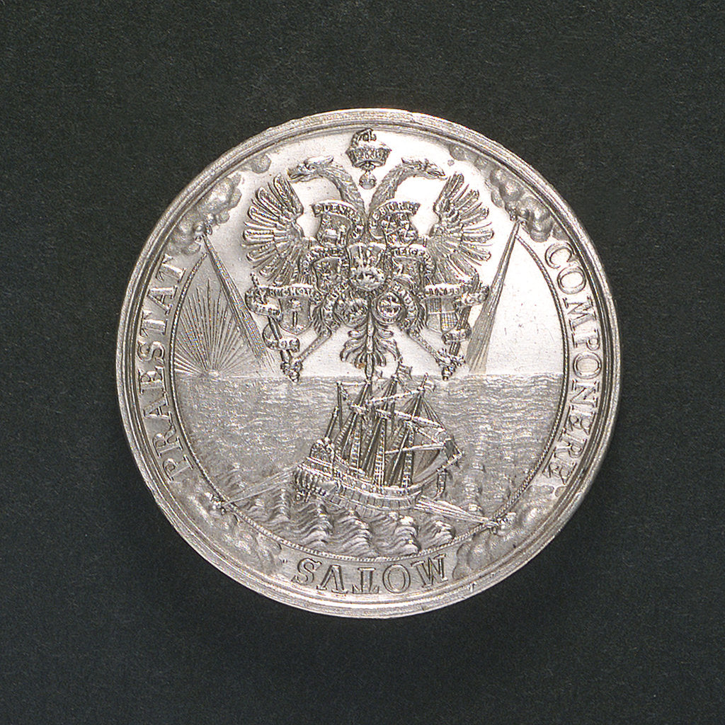 Detail of Medal commemorating the settlement of the dispute between Adalbert I and the Boineberg family; reverse by C. Wermuth