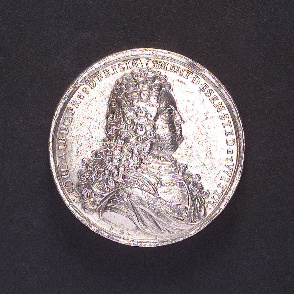 Detail of Medal commemorating the Duke of Western Frisia; obverse by I.S.