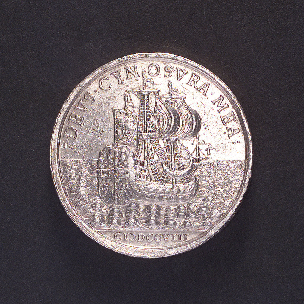 Detail of Medal commemorating the Duke of Western Frisia; reverse by I.S.