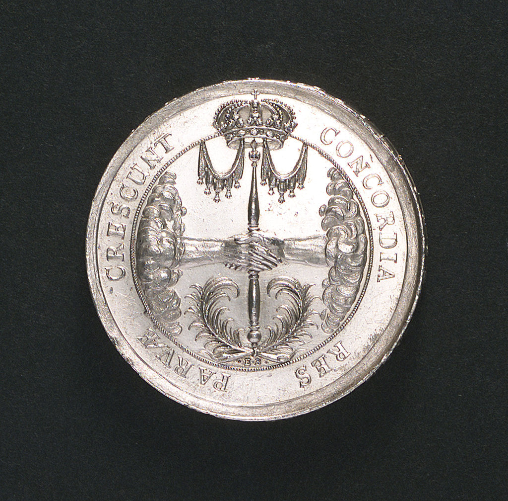 Detail of Medal commemorating the Emden College of Medallists; reverse by E. Brabandt