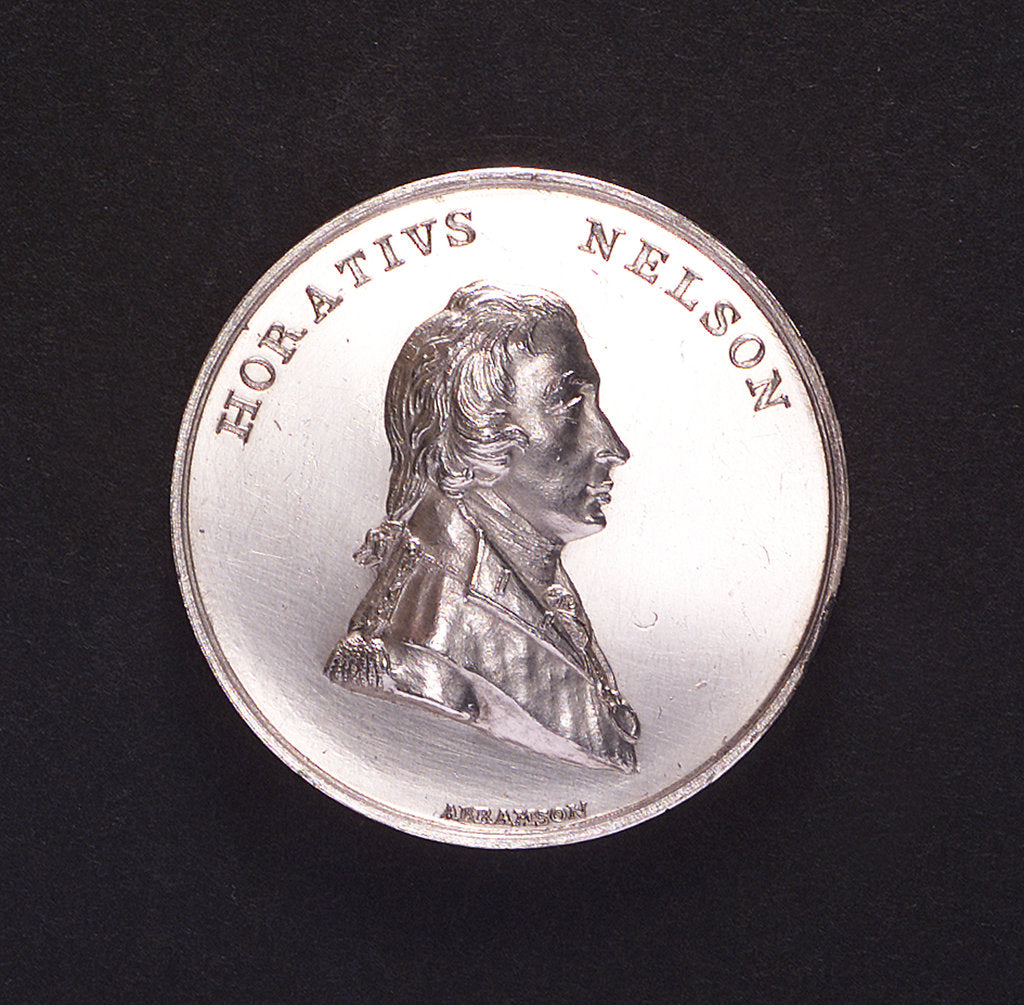 Detail of Medal commemorating Admiral Lord Nelson; obverse by Abramson