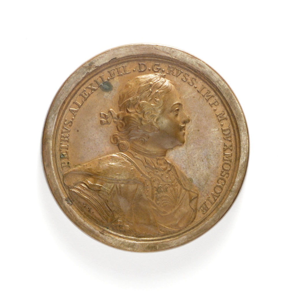 Detail of Medal commemorating the capture of Abo, 1713; obverse by T. Iwanov