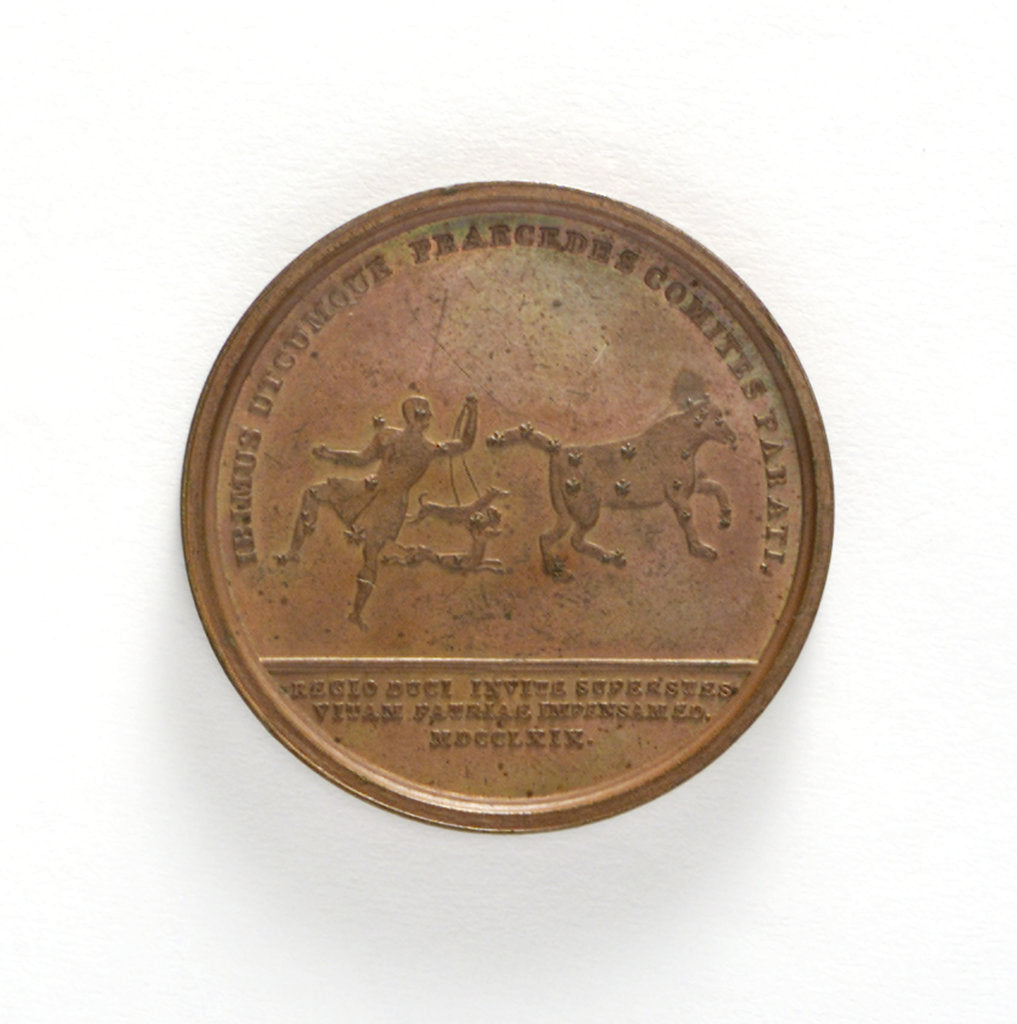Detail of Medal commemorating Count Rosen Director of the Admiralty; reverse by L.P. Lundgren