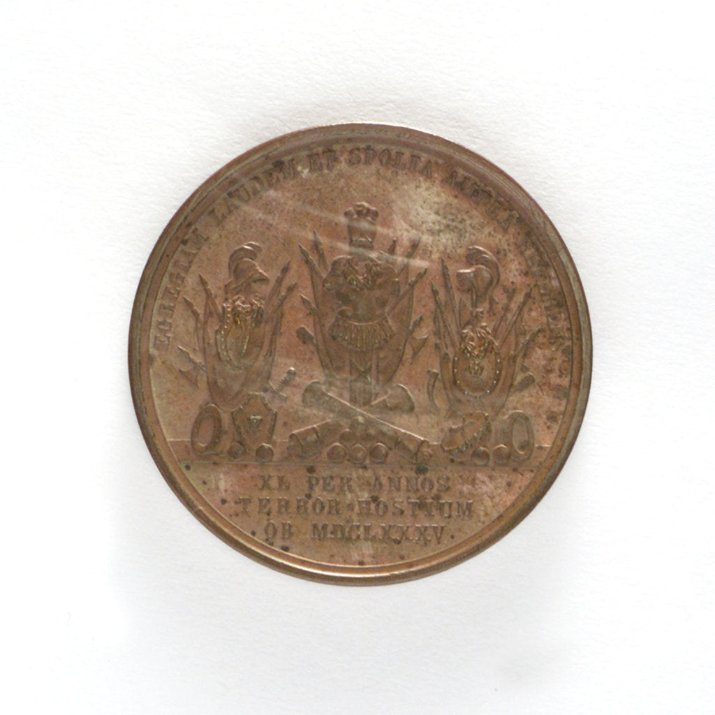 Detail of Medal commemorating Admiral Count Stenbock; reverse by Lea Ahlborn
