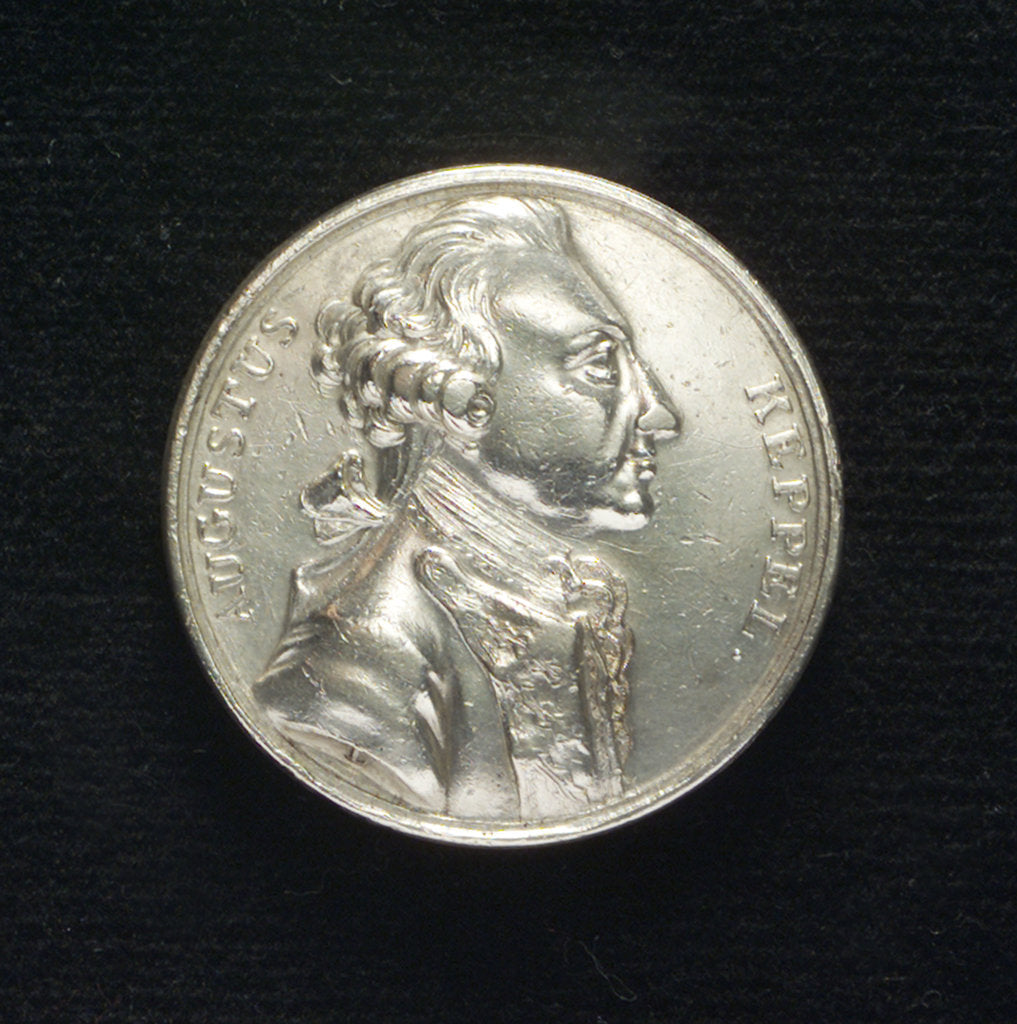 Detail of Medal commemorating Admiral Keppel acquitted, 1779; obverse by T. Lyng