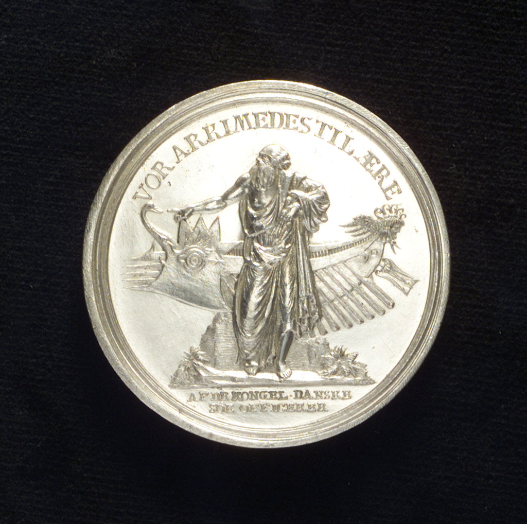 Detail of Medal commemorating Captain Henrik Gerner; reverse by J.J. Holm