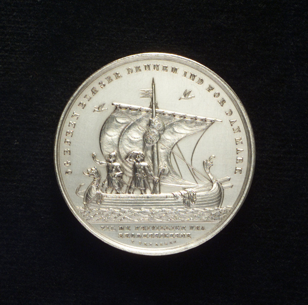Detail of Medal commemorating volunteers from Scandinavia, 1849; reverse by P. Petersen
