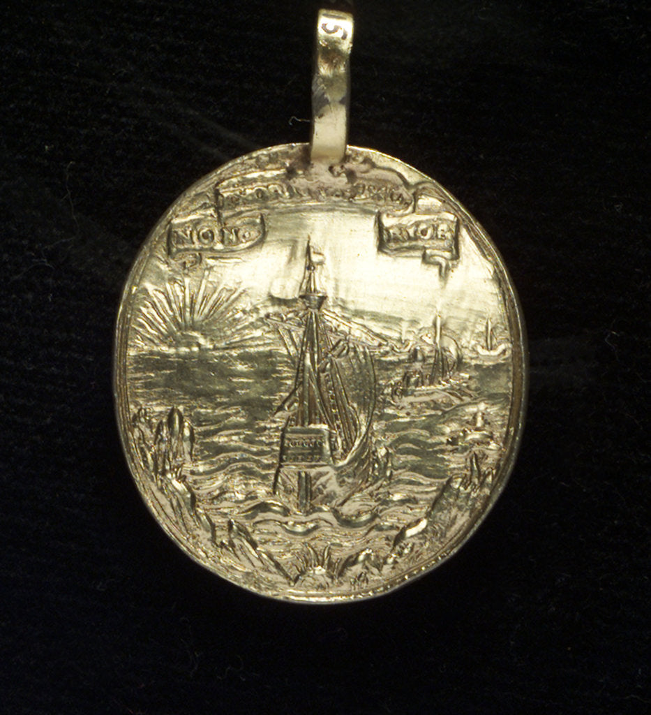 Detail of Medal commemorating the landing in Germany, 1630; reverse by unknown