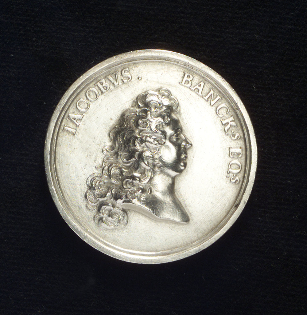 Detail of Medal commemorating Sir Jacob Bancks; obverse by unknown
