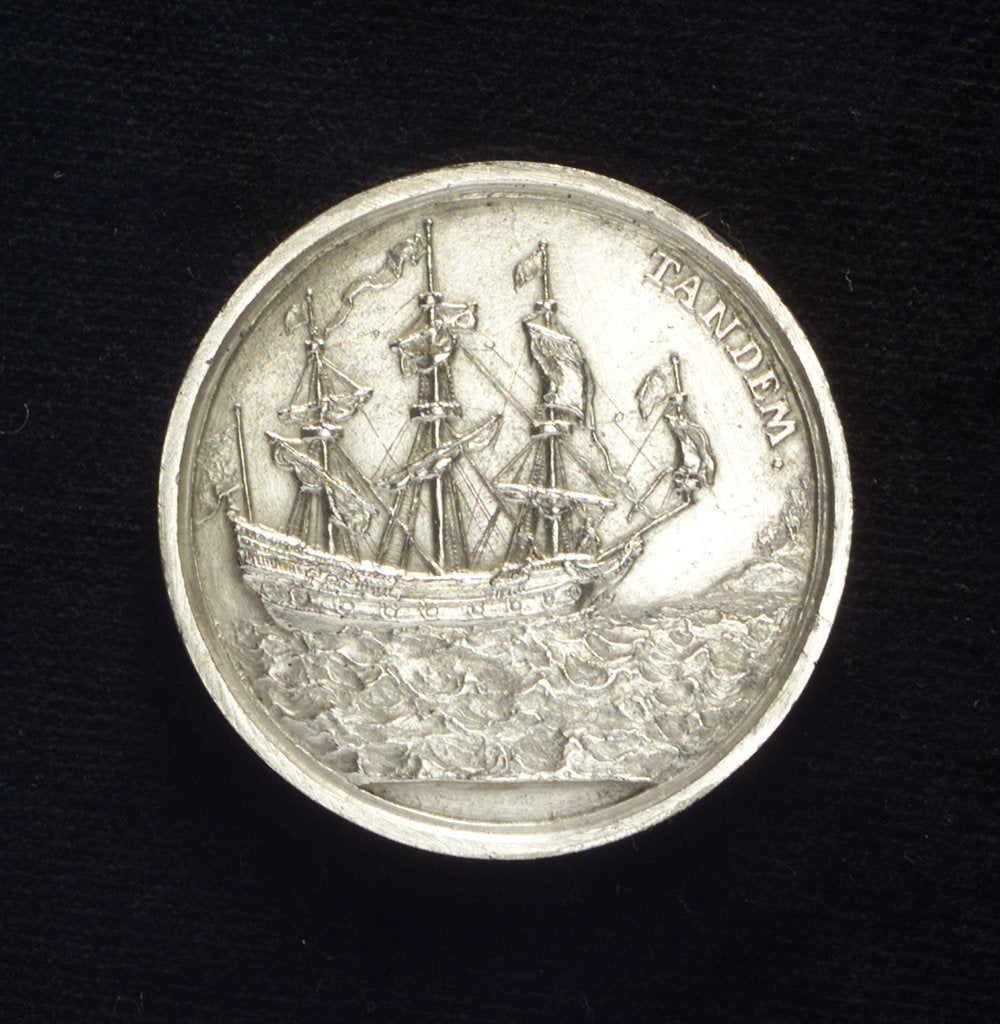 Detail of Medal commemorating Sir Jacob Bancks; reverse by unknown