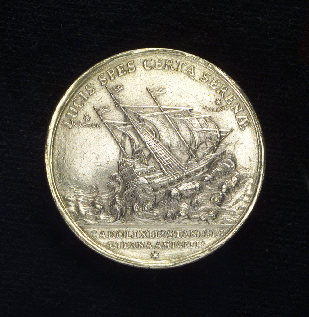 Detail of Medal commemorating the peace between Charles XII and Stanislas; reverse by unknown