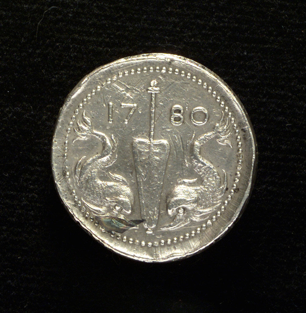 Detail of Medal commemorating Admiral Henrik af Trolle (1730-1784); reverse by C.G. Fehrman