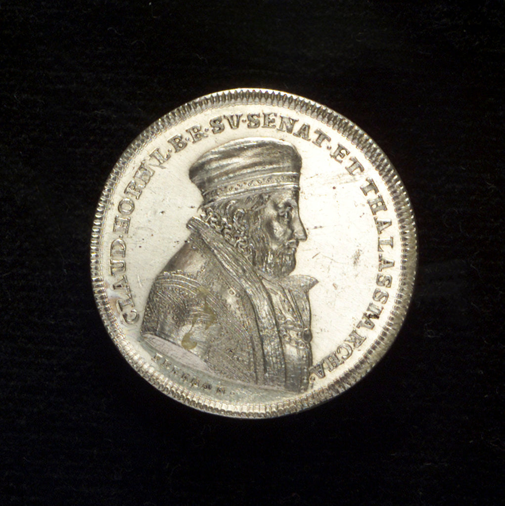 Detail of Medal commemorating Admiral Clas Christersson Horn (1520-1566); obverse by C.G. Fehrman