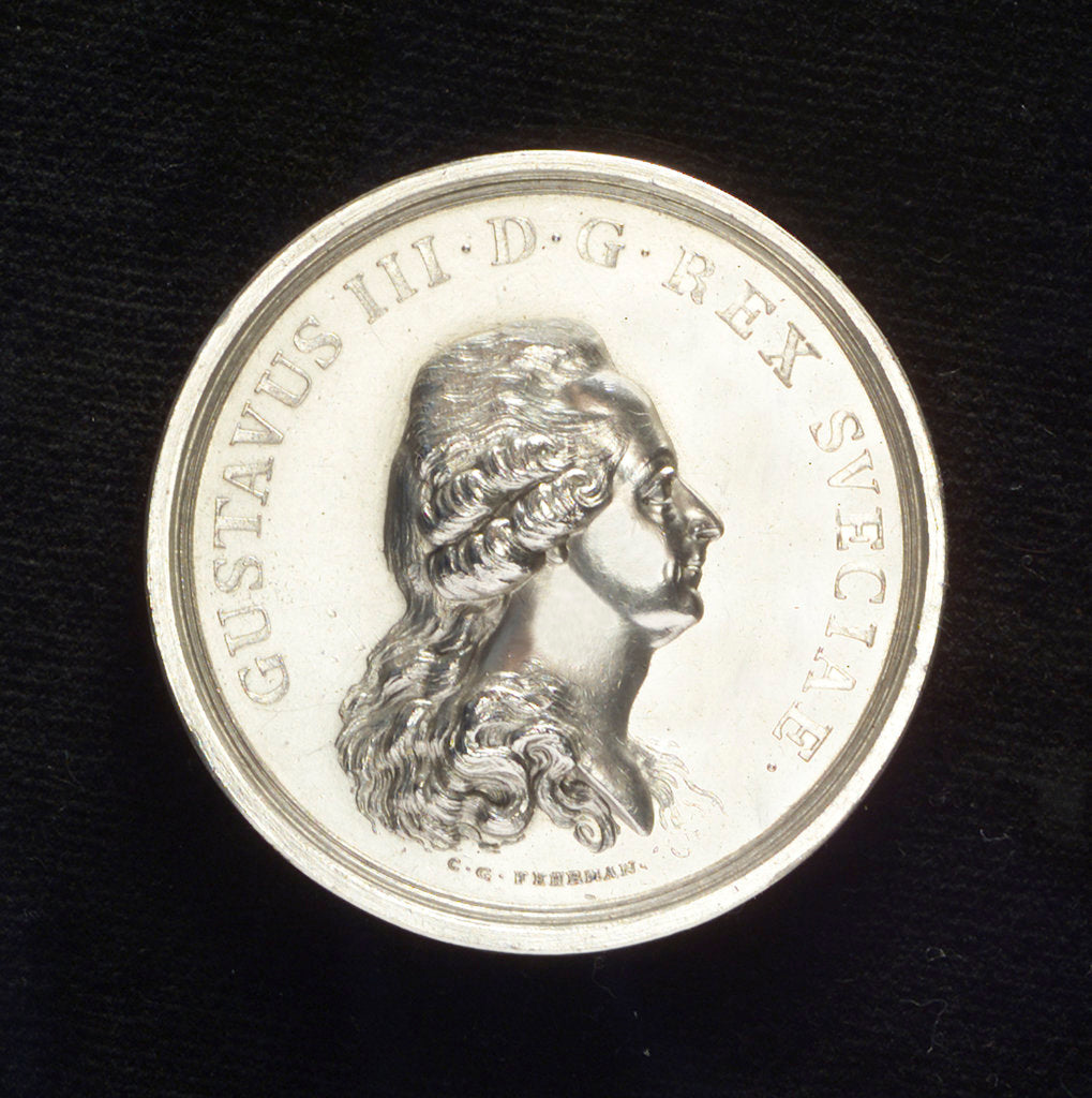 Detail of Medal commemorating the Battle of Svensksund, 1790; obverse by C.G. Fehrman
