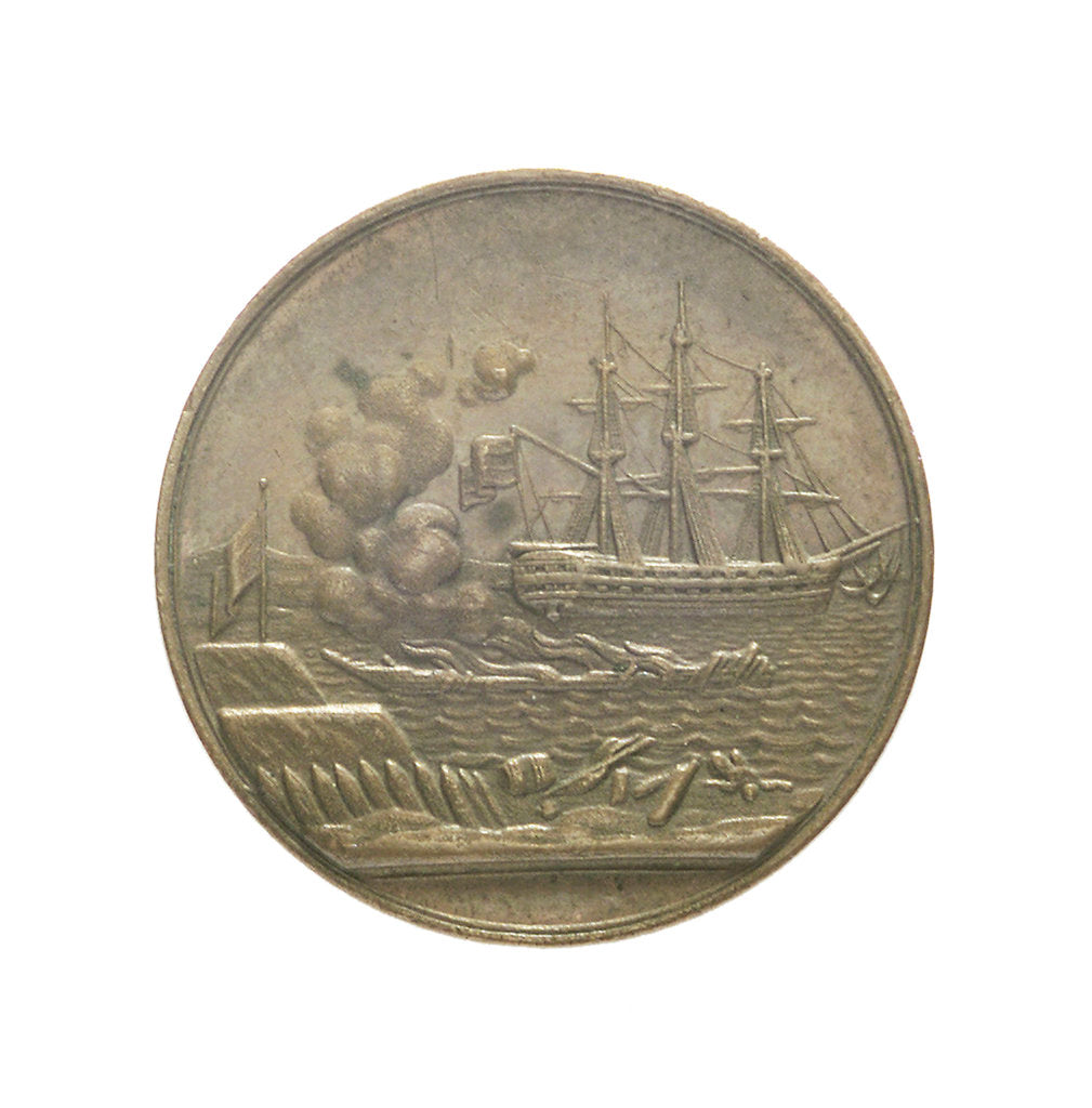 Detail of Counter commemorating the action off Eckernförde, 1849 by unknown