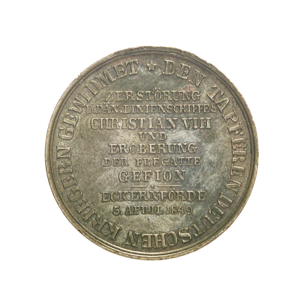 Detail of Counter commemorating the action off Eckernförde, 1849 by unknown
