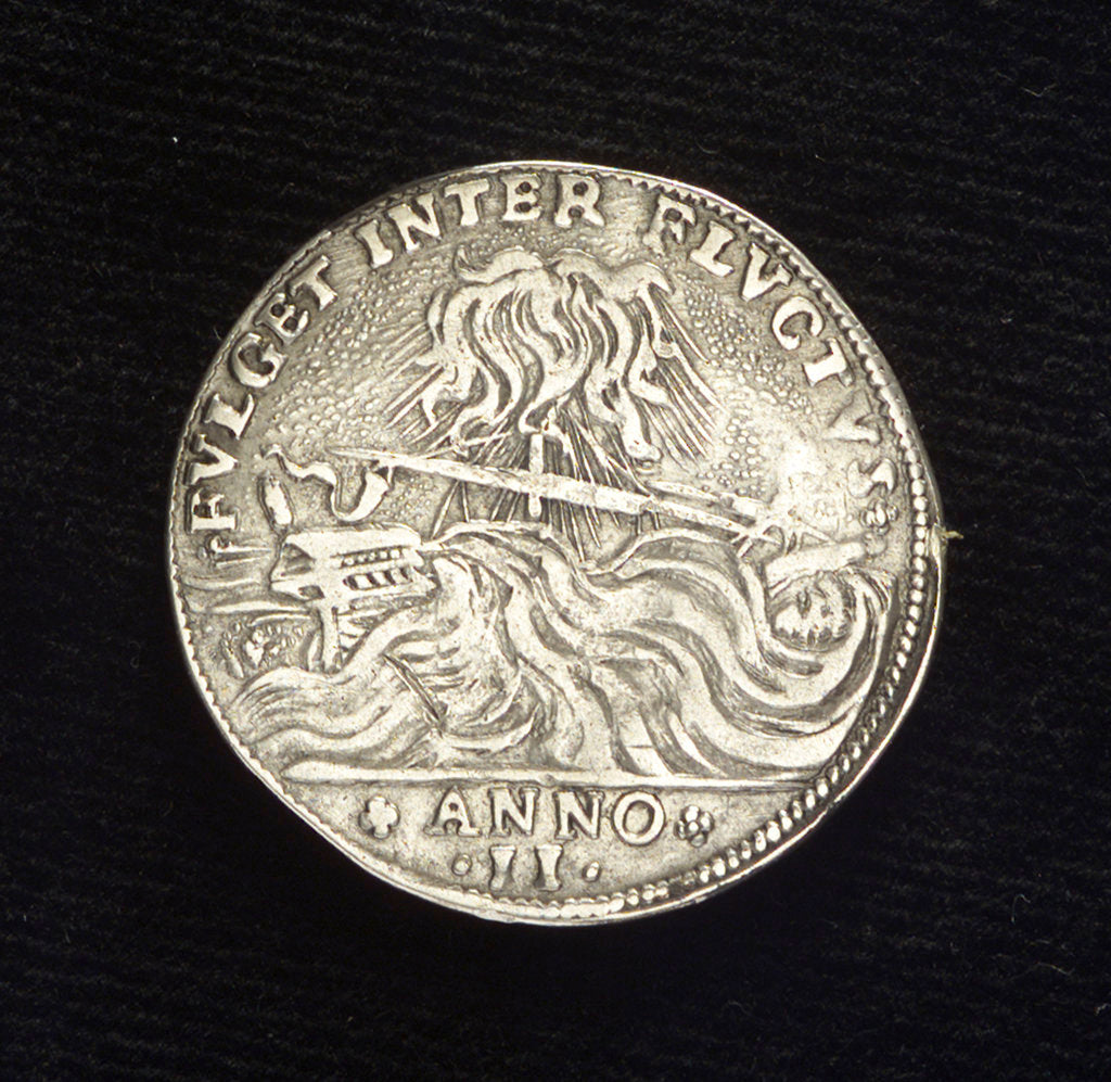 Detail of Counter commemorating the naval activity in the Levant, 1647; reverse by Zan Antonio Zorzi