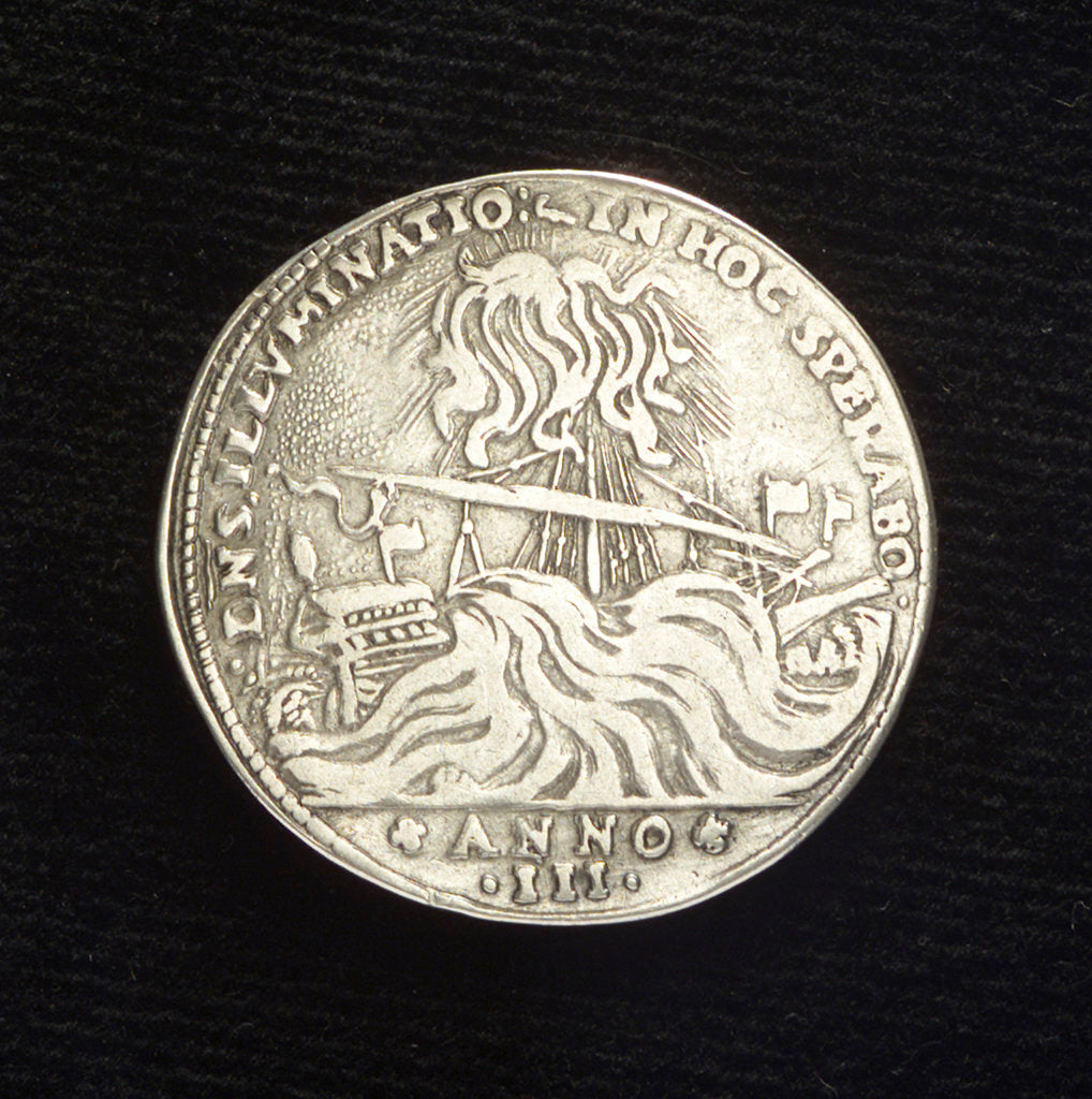 Detail of Counter commemorating the naval events in the Levant, 1647; reverse by Zuane Barozzi