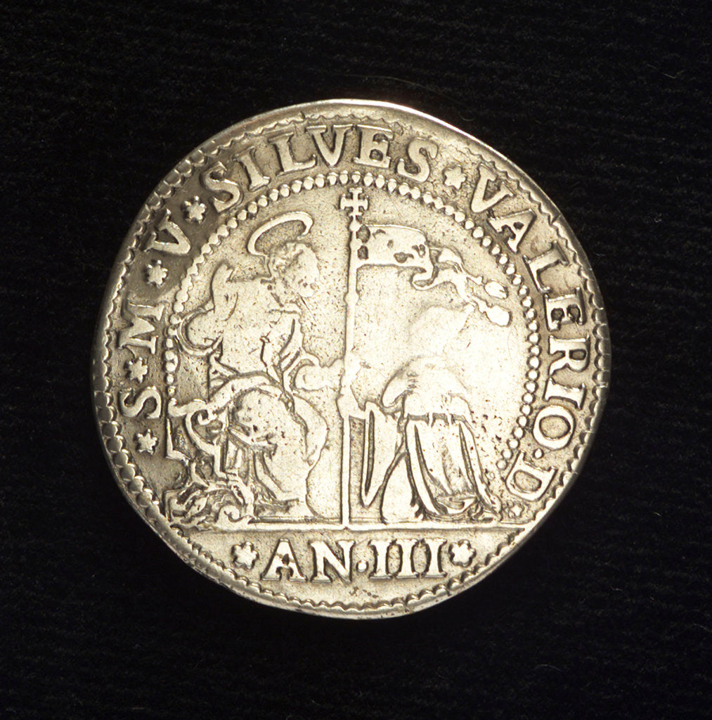 Detail of Counter commemorating the victories over the Turks; obverse by unknown