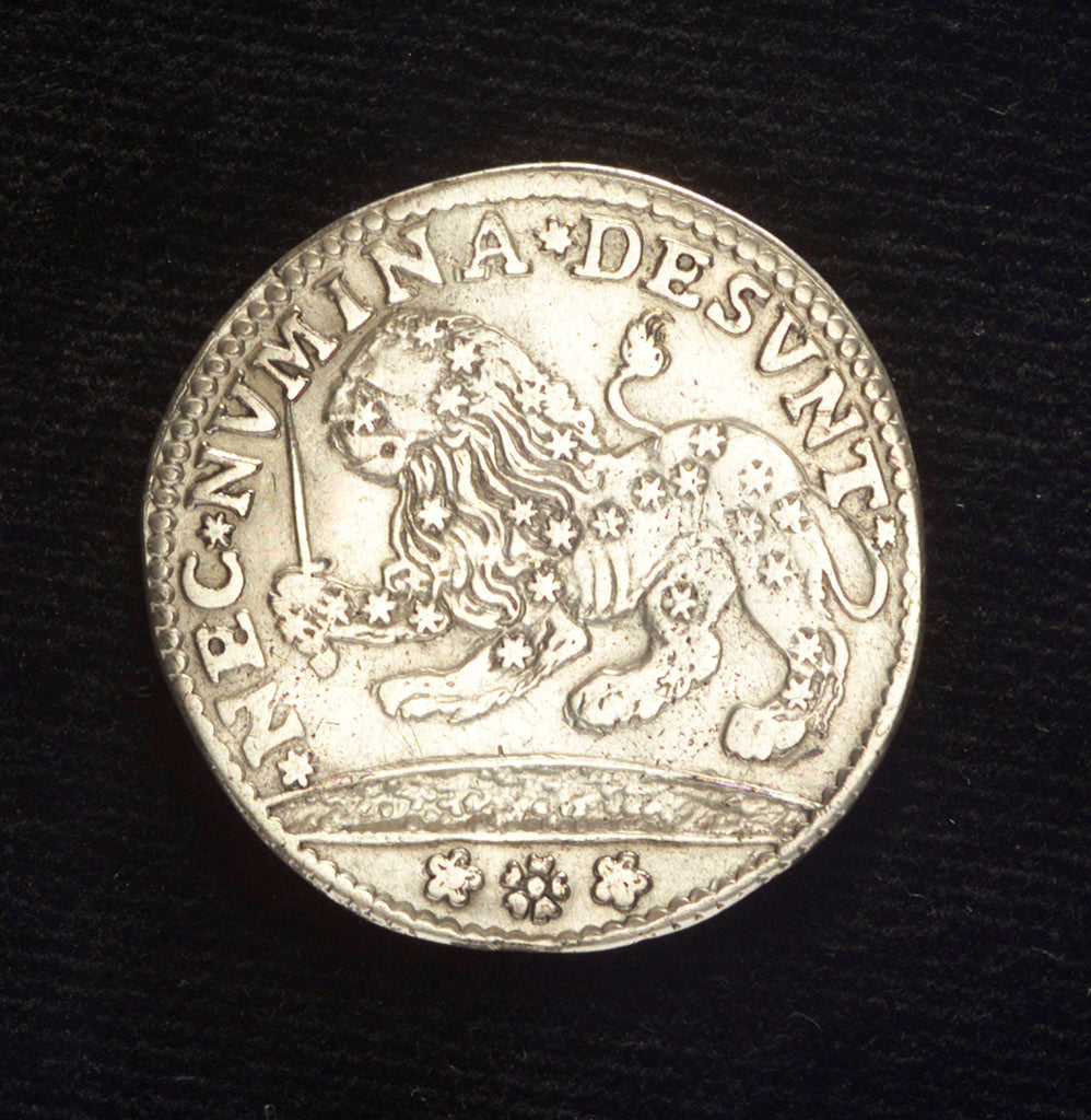 Detail of Counter commemorating the victories over the Turks; reverse by unknown