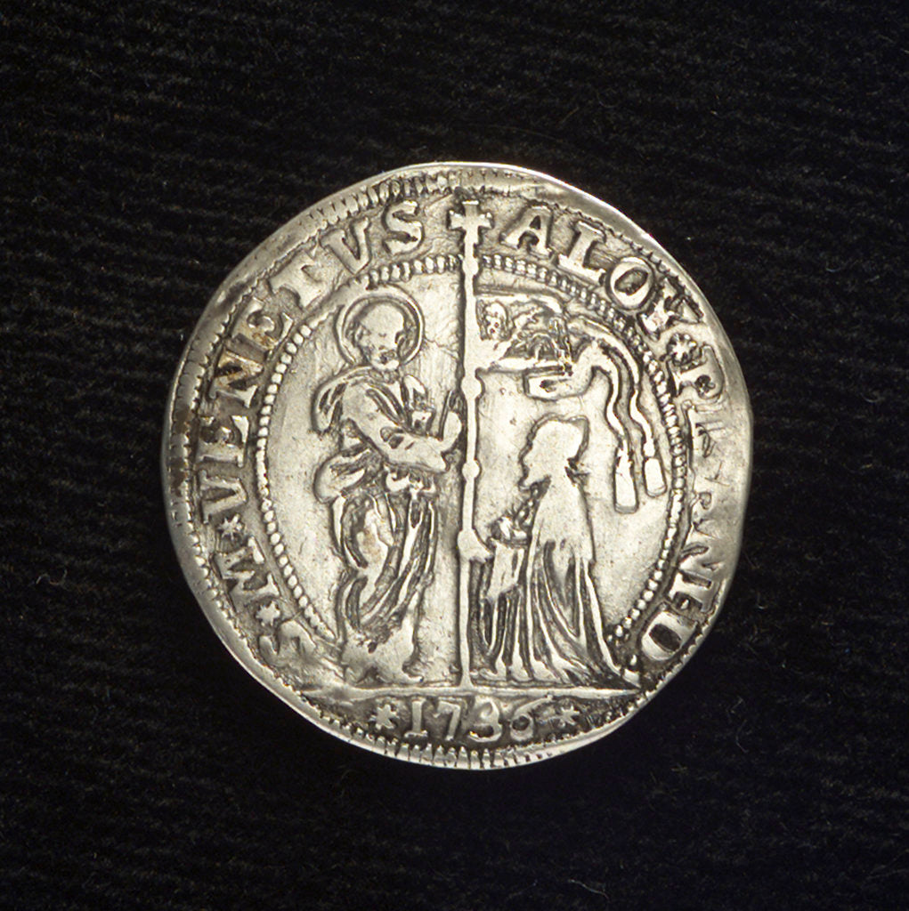 Detail of Counter commemorating galleys built for the provinces; obverse by unknown