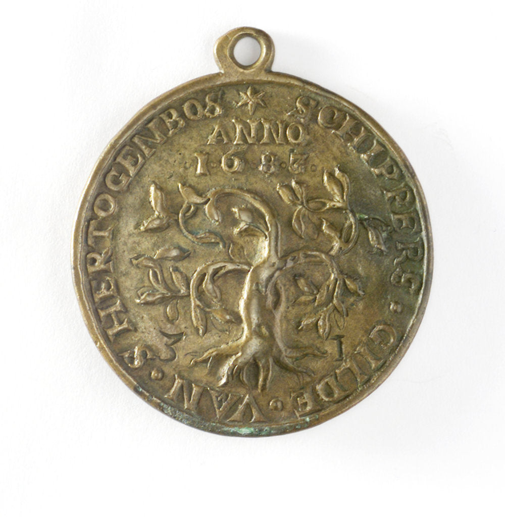 Detail of Badge of the Boatmen's Guild of the City of Hertogenbosch; reverse by unknown