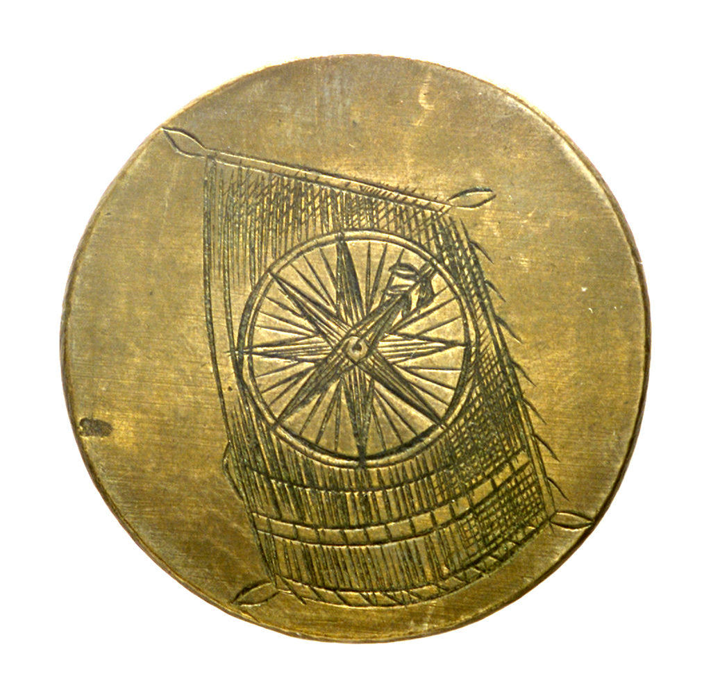 Detail of Badge of the Compass and Sailmakers guild of Amsterdam; obverse by unknown
