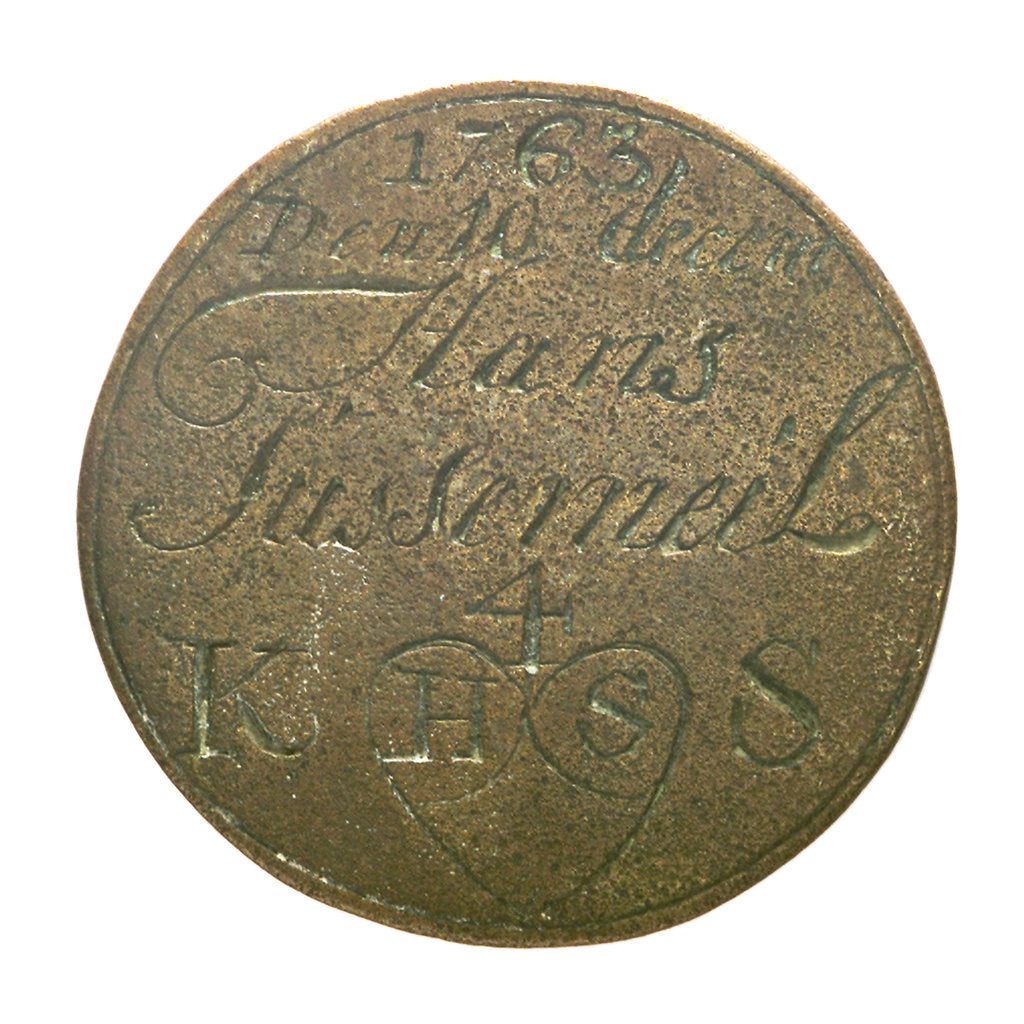 Detail of Lighterman's badge; reverse by unknown