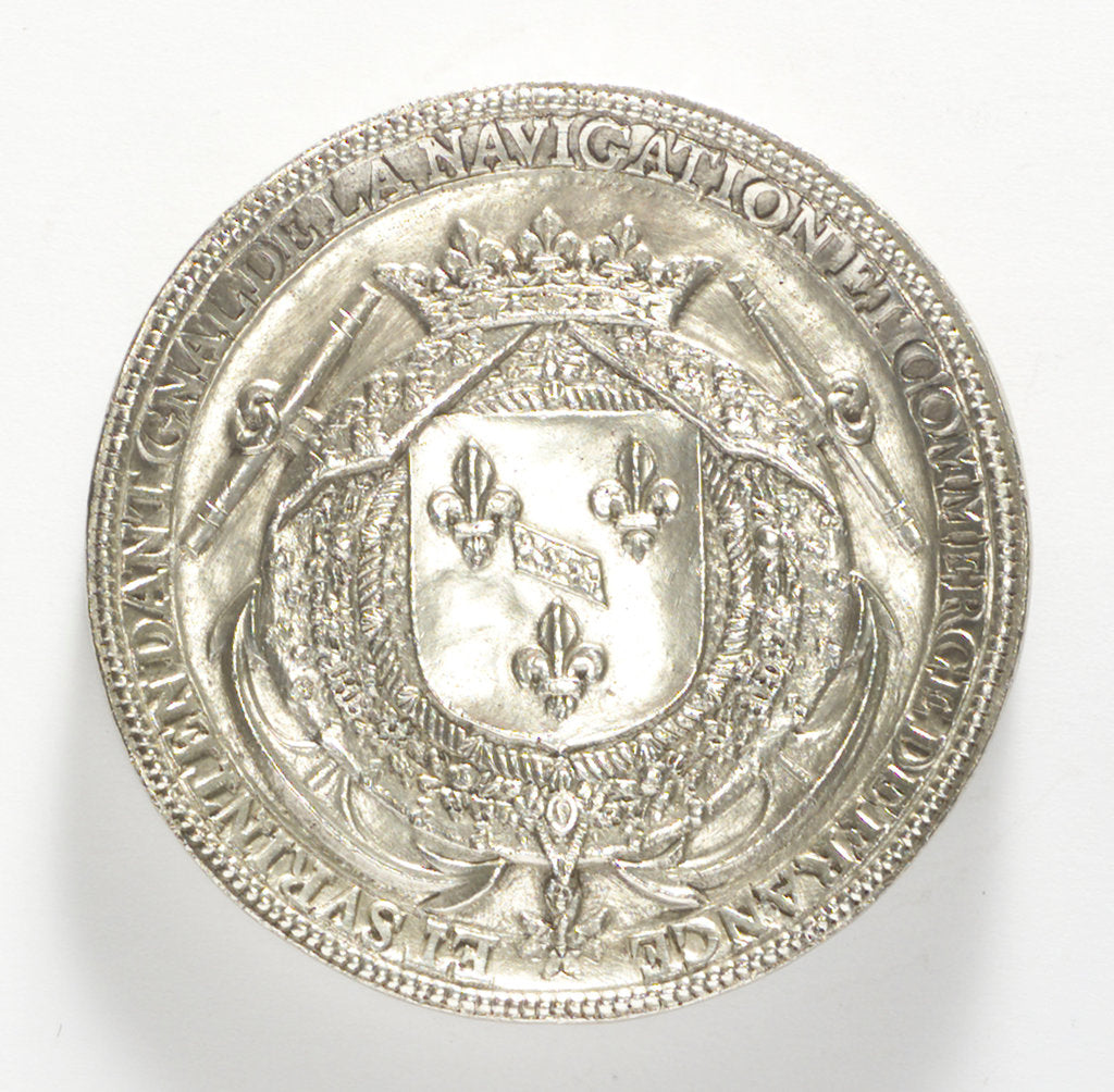 Detail of Medal commemorating Admiral César, Duc de Vendôme (1594-1665) by J. Darmand