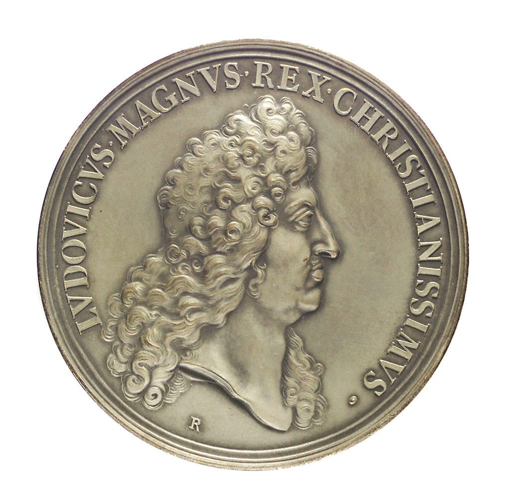 Detail of Medal commemorating the defeat of the Dutch and Spanish Fleets off Catania, 1676; obverse by H. Roussel