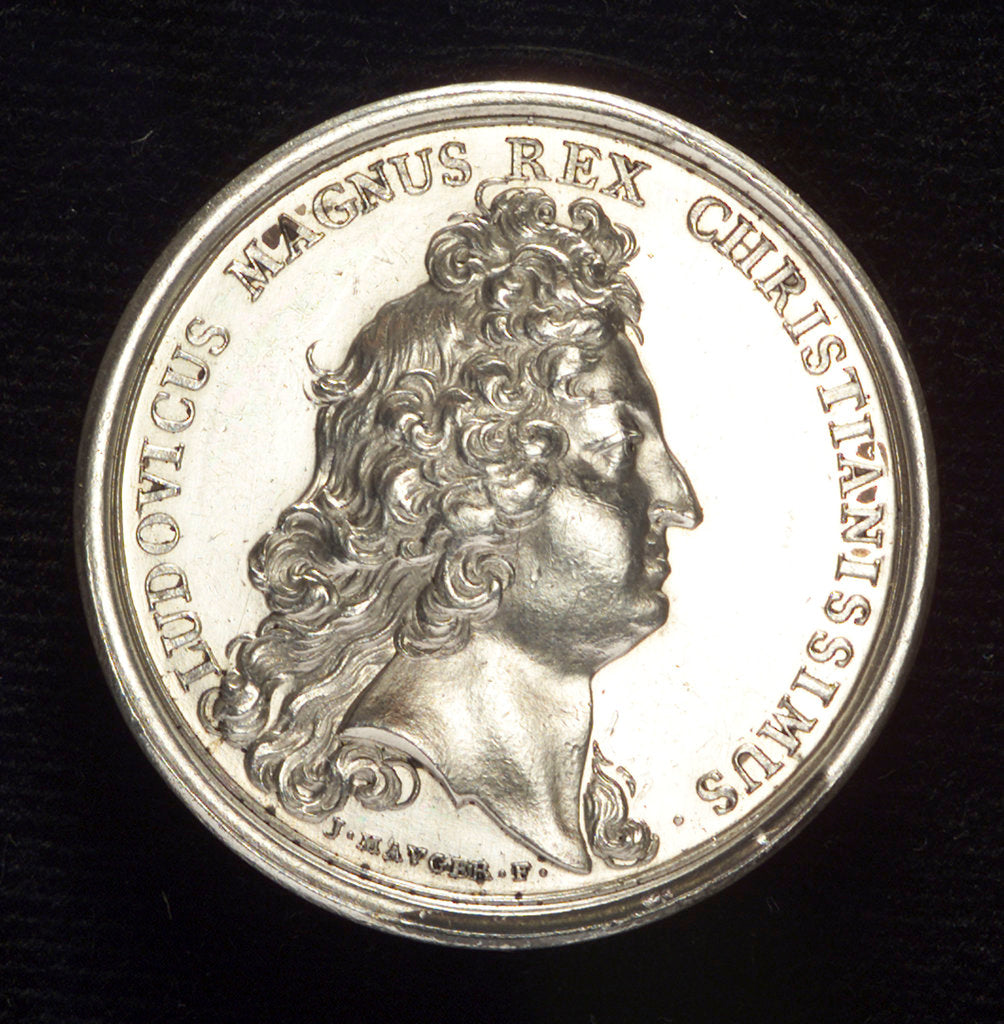 Detail of Medal commemorating Toulon being made a naval base; obverse by J. Mauger