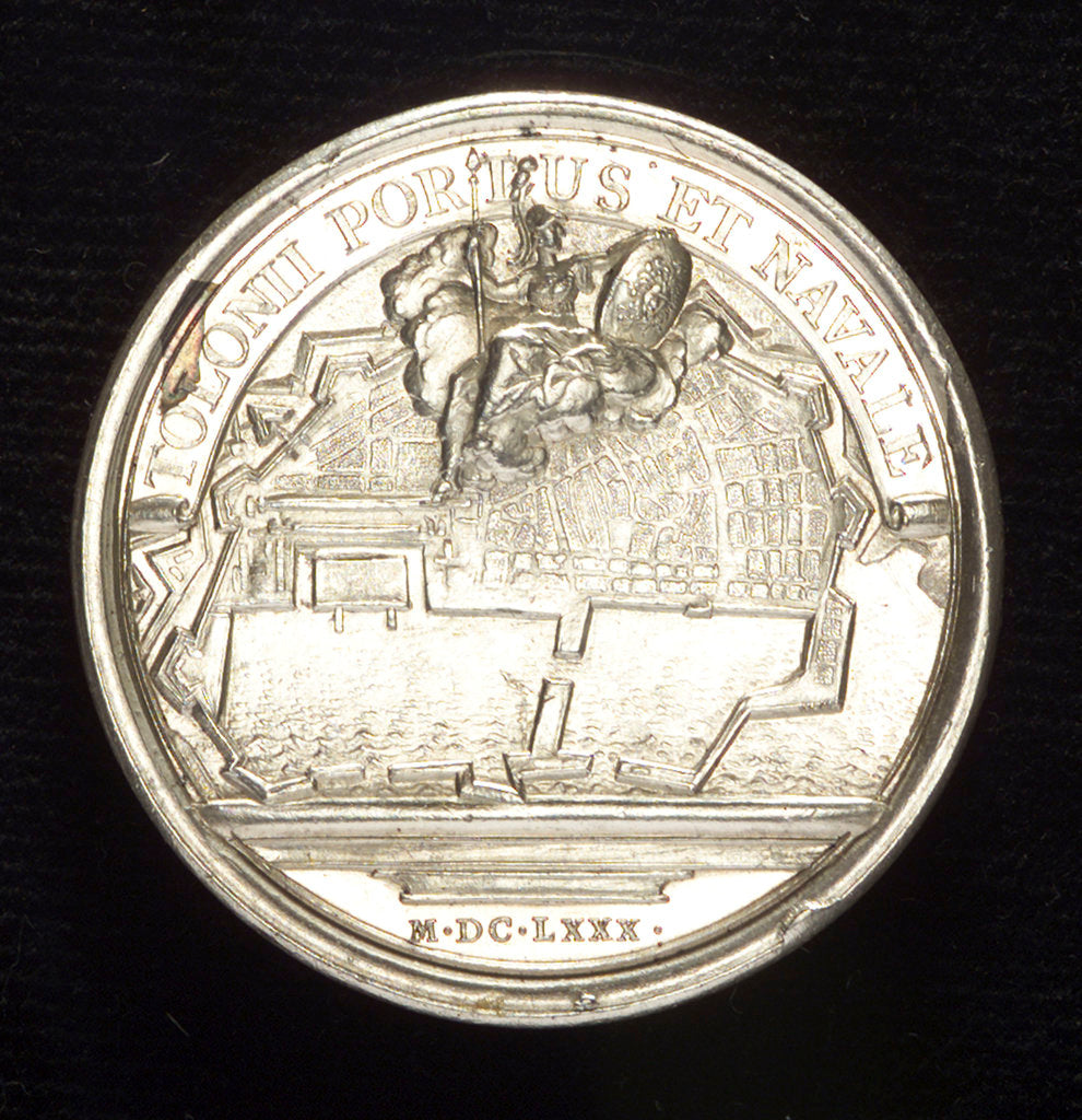 Detail of Medal commemorating Toulon being made a naval base; reverse by J. Mauger