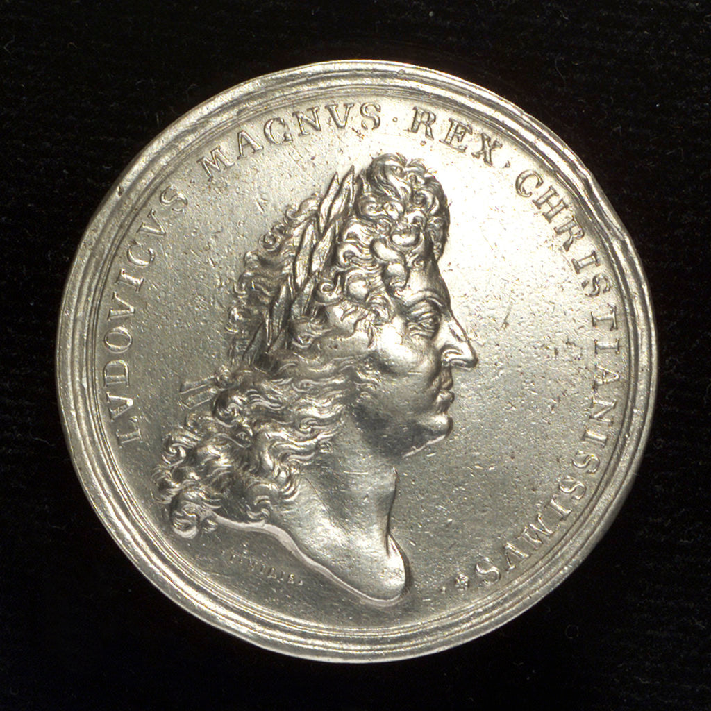 Detail of Medal commemorating the protection of Dunkirk; obverse by J. Nilis
