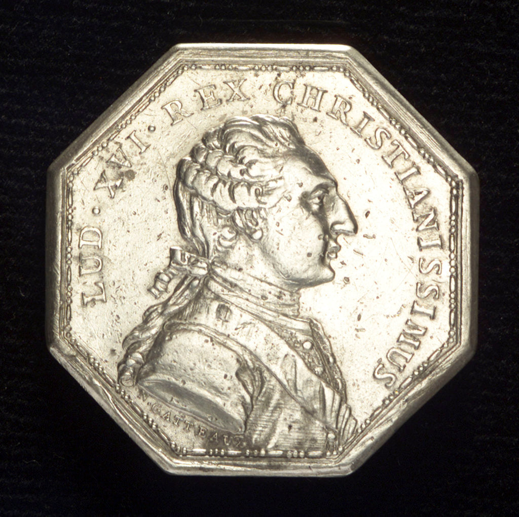 Detail of Medal commemorating increased naval power; obverse by N.M. Gatteaux