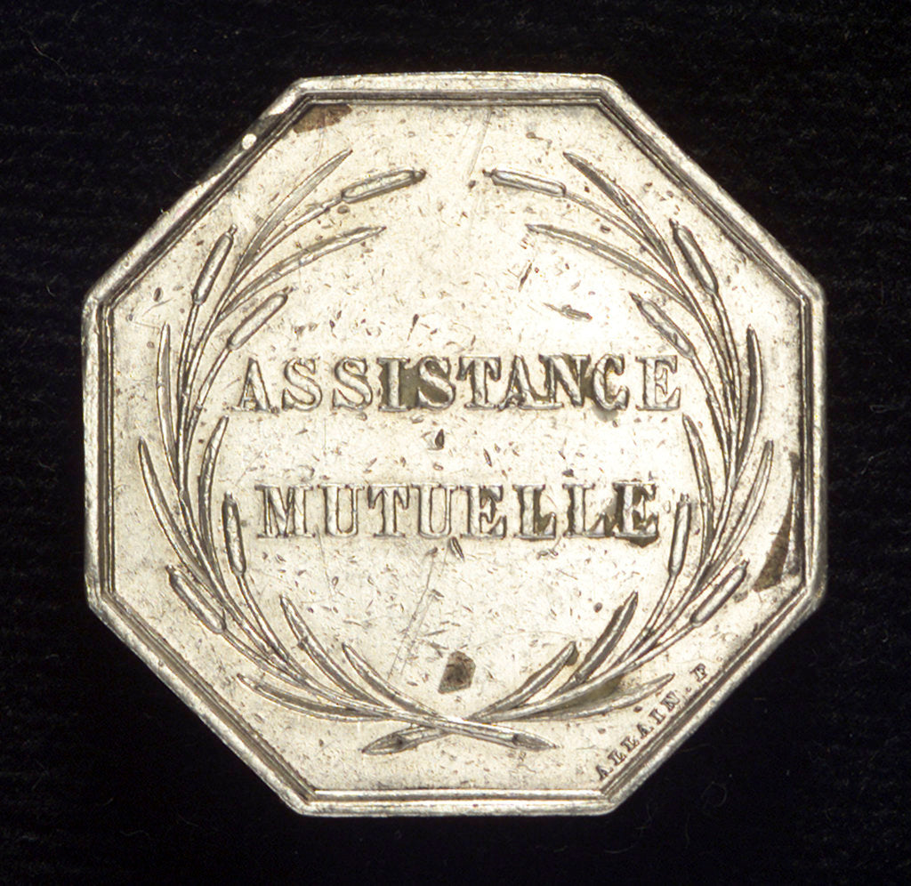 Detail of Medal commemorating the Réunion syndicate de Marine by Allain