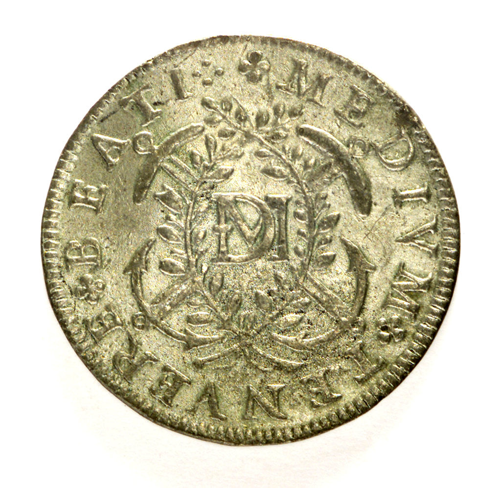 Detail of Counter commemorating Vice-Admiral de la Meilleraye, (died 1589); reverse by unknown