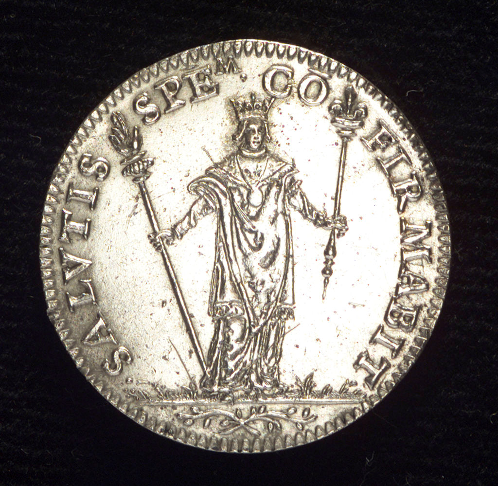 Detail of Medal commemorating The Mercers; obverse by unknown