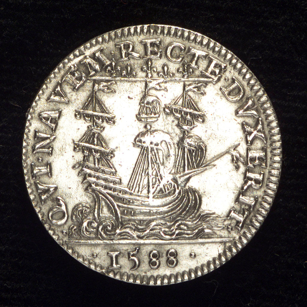 Detail of Medal commemorating The Mercers; reverse by unknown