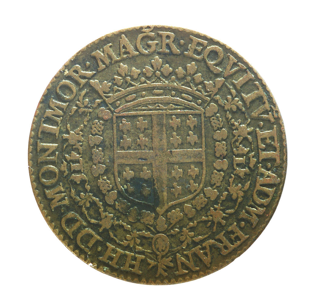 Detail of Counter commemorating Henri, Duc de Montmorency et Damville (1595-1632); obverse by unknown