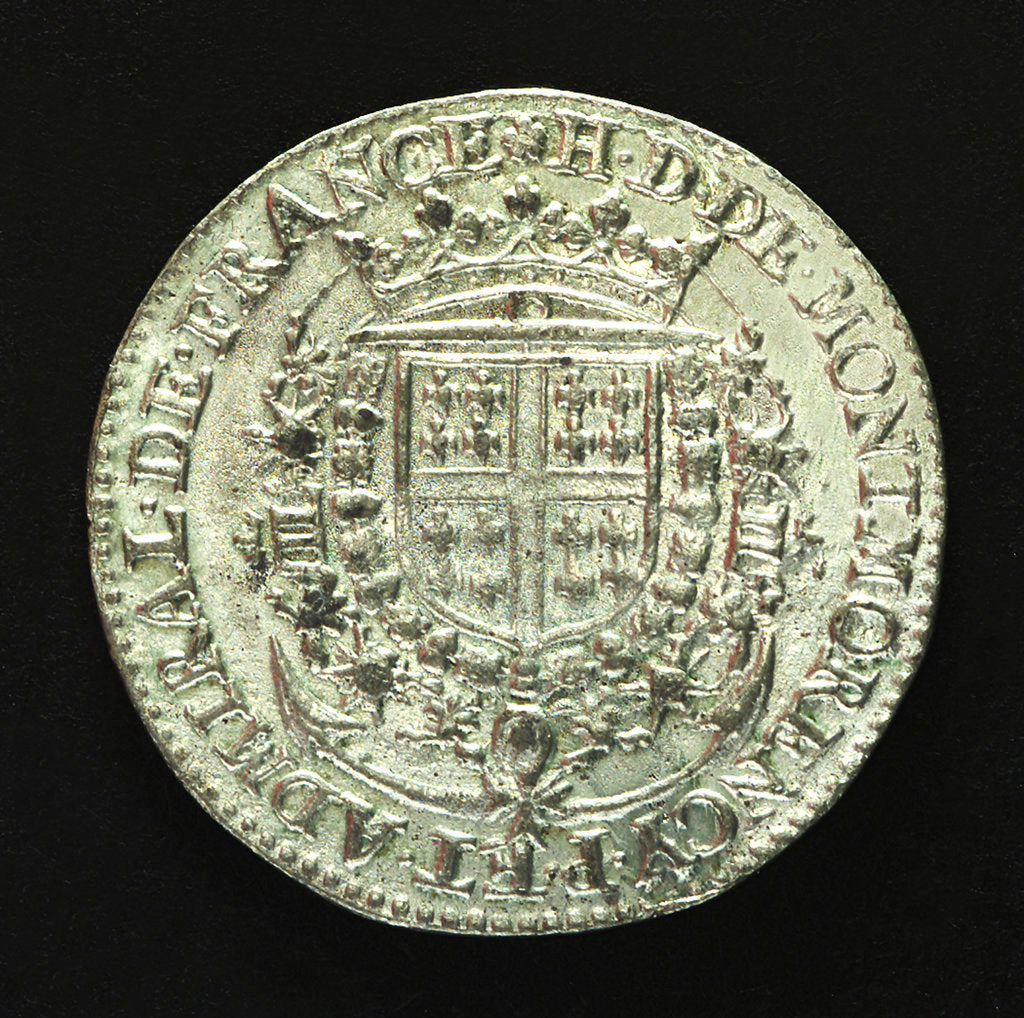 Detail of Counter commemorating Henri, Duc de Montmorency et Damville (1595-1632); obverse by unknown