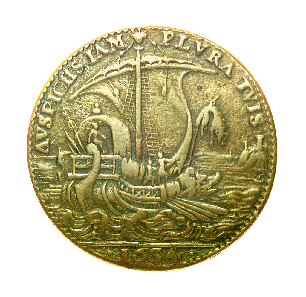 Detail of Counter commemorating Cardinal Armand Jean Duplessis, Duc de Richelieu (1585-1642); reverse by unknown