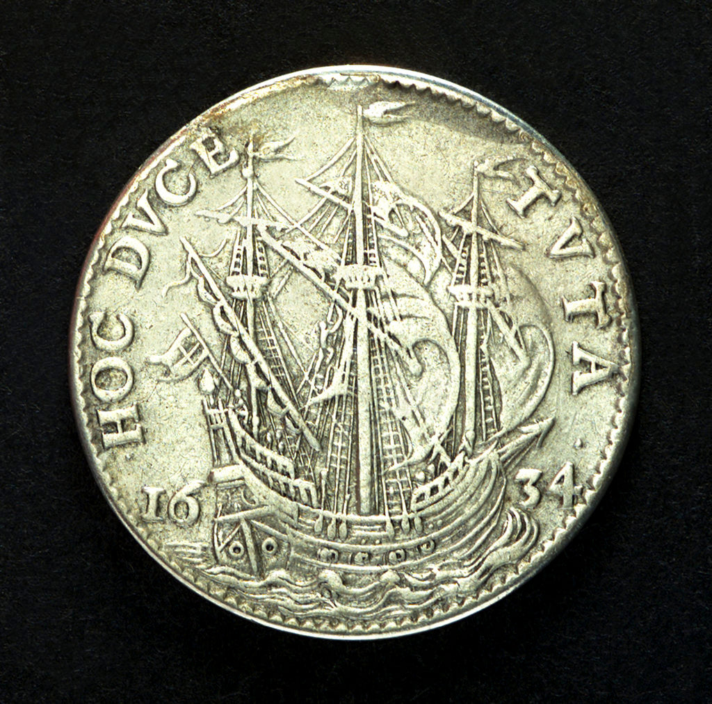 Detail of Counter commemorating Cardinal Armand Jean Duplessis, Duc de Richelieu (1585-1642); reverse by unknown