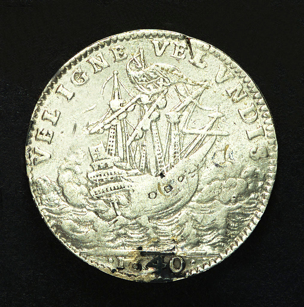 Detail of Counter commemorating Cardinal Armand Jean Duplessis, Duc de Richelieu (1585-1642); reverse by unknown