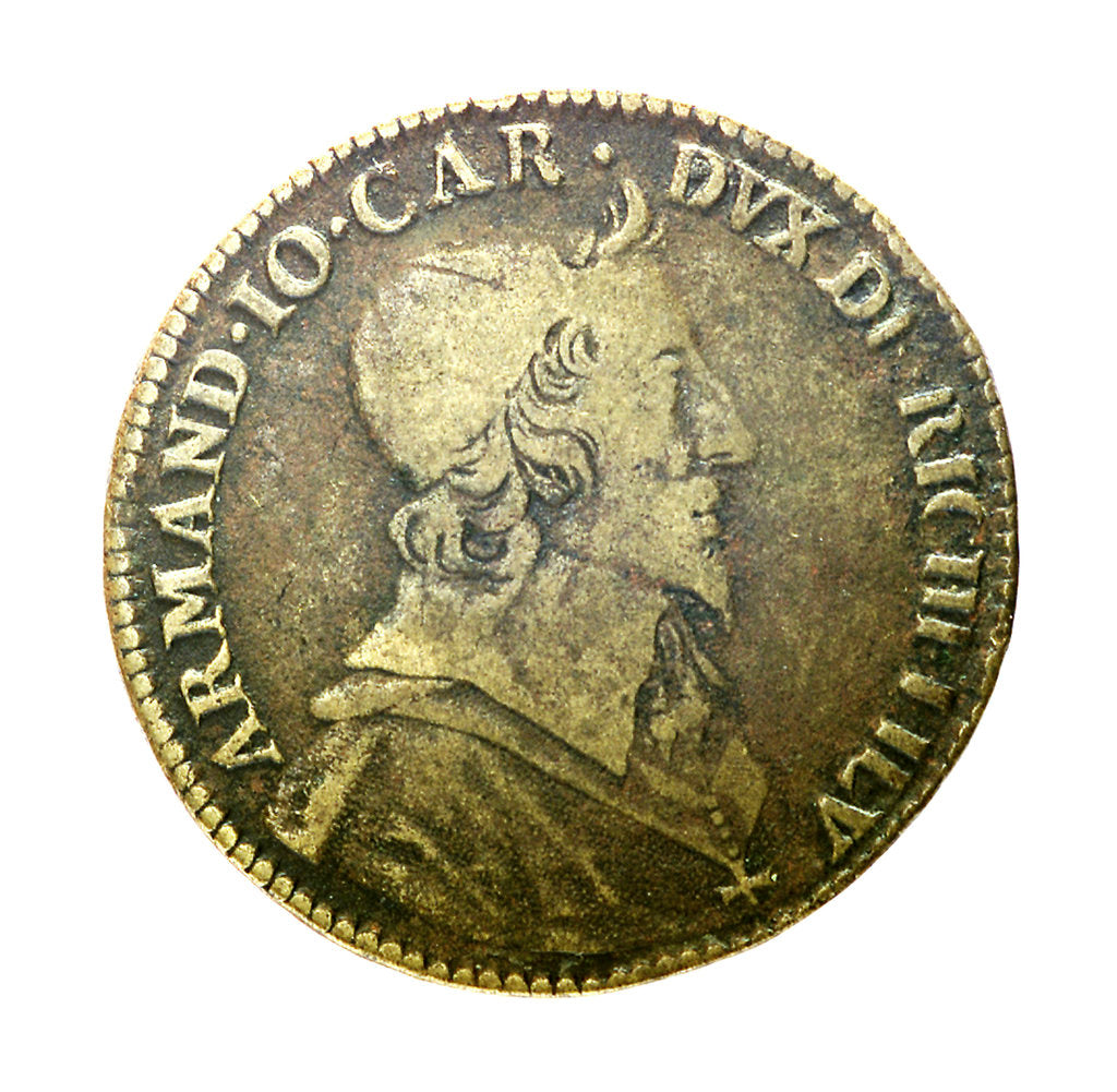 Detail of Medal commemorating the death of Cardinal Richelieu, 1642; obverse by unknown