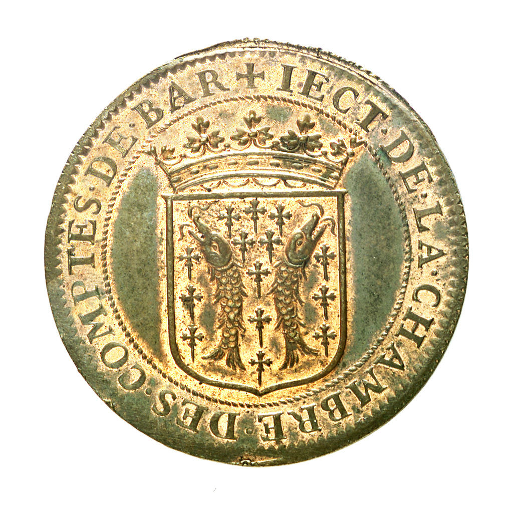 Detail of Counter commemorating Jeane Baptiste Colbert (1619-83), Councillor of State; reverse by unknown